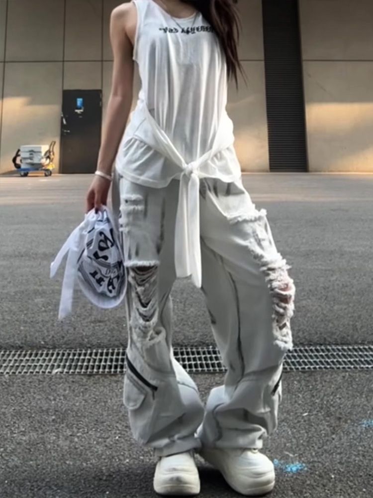 Streetstyle Graffiti Cargo Jeans