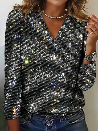 SparkleChic Pailletten Top