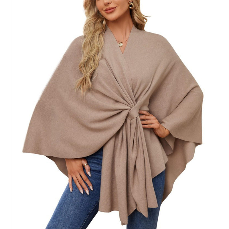 Drapé Cape Top