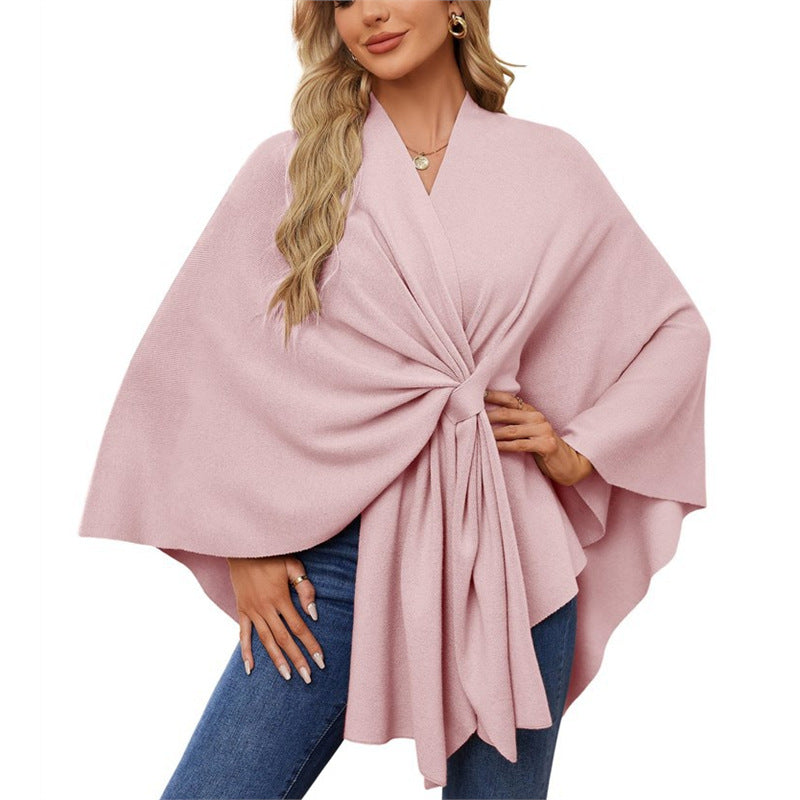 Drapé Cape Top