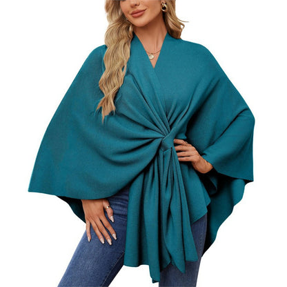 Drapé Cape Top
