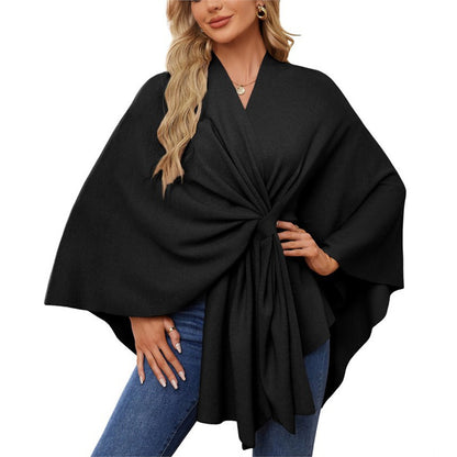 Drapé Cape Top